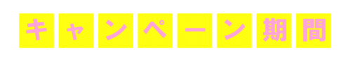 キャンペーン期間