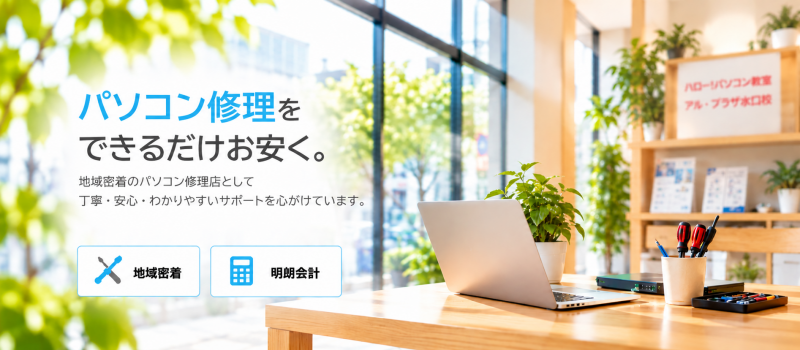 地域密着の安心パソコン修理店